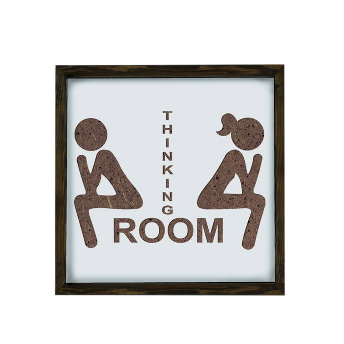 Wallity Cuadro Decorativo KZM030 Marrón y Blanco